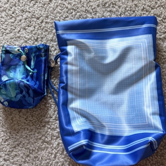 LA MIEL Blue Drawstring Pouch - Picture 2 of 5